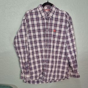 Men's Plaid Button-Down Shirt
